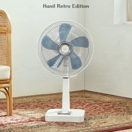 Hanil Retro Fan Retro Vintage 35cm Ultra-Gentle Breeze Simple White_Chrome Guard Ref-481