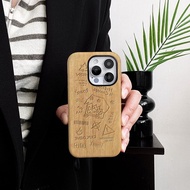 Trendy Anime Wooden Ono Anti-Fall Phone Case Compatible iPhone 17PROMAX 16 15 14 13 12 11 PRO MAX Ha