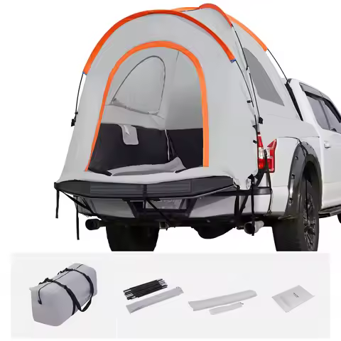 VEVOR SUV Camping Tent8'-8'SUV Tent Attachment for Camping PU2000mm Double Layer Truck Tent Rear Ten