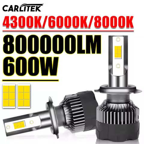 600W 800000LM Car Haedlight H4 H7 H1 LED H8 H11 9005 9006 HB3 HB4 H27 880 881 9007 9008 4300K 6000K 