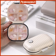 Ship24hPortable 7-Day Pill Organizer Case Weekly Medicine Box with Rotating Dial 7 Compartments Whit