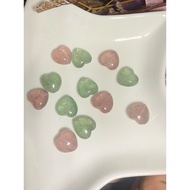 4U Crystal- F06 红草莓晶/绿草莓晶(通孔)Red/Green Strawberry Quartz Love (Thru Hole)