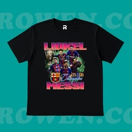 ROWEN.CO | LIONEL MESSI FOOTBALL LEAGUE FIFA RAP TEE | T-SHIRT OVERSIZE BLACK STYLE Y2K VINTAGE BOOT