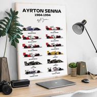 D8TH Formula 1 F1 Racing Poster Canvas Print Painting Wall Art Bedroom Study Studio Living Room Home