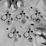 [Can be Customized] Phonestrap/Keychain TXT BW Ver|TXT Keychain|Keychain TXT Fanmade|TXT Keyring|Kpo