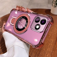 Case For POCO M6 4G Imported anti drop material new mobile phone holder magnifying glass function mo