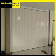 Pembatas Ruangan/pintu pvc folding door plastik/Bandung berkualitas