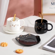 cute cartoon 3d cat ceramic mug creative home office breakfast mug