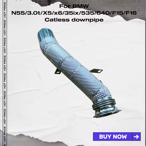 For BMW X5/x6/35ix/535/640/F15/F16 High Performance Unblocked Catalytic Converter N55/3.0t Catless D