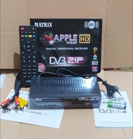 Setbox STB Set Top Box DVBT2 DVB2IP DVB T2 2IP TV Digital Matrix Apple Merah HD