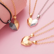 2022 Korean Fashion Magnetic Couple Necklace for Lovers Gothic Punk Heart Pendant for Men Women Party Gift Jewelry Collar