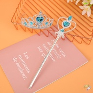 Princess Tiara Wand Set Rhinestone Tiara and Magic Wand Stick Girls Jewelry for Little Girls Princes