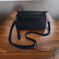 Tas Selempang Wanita INOE Kiara Wave - Motif Abstract Polos Warna Solid