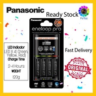 Panasonic eneloop Pro Smart & Quick Charger With 4 Cells AA eneloop Pro Rechargeable Battery