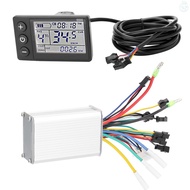 Electric Bike Controller 24V-48V/36V-60V 350W Brushless E-bike Controller with LCD Display Bicycles Motor Scooter Controller S866