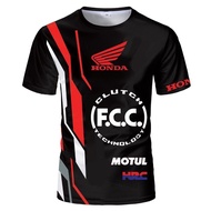 Summer HRC Racing 3D Printed Polyester Tee Unisex Quick Dry Breathable For Kids Adults Daily Sports 