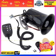 6 Tone sound doki toki mic talking ambulance buzzer fireman speaker dash Light bar LED Strobe police
