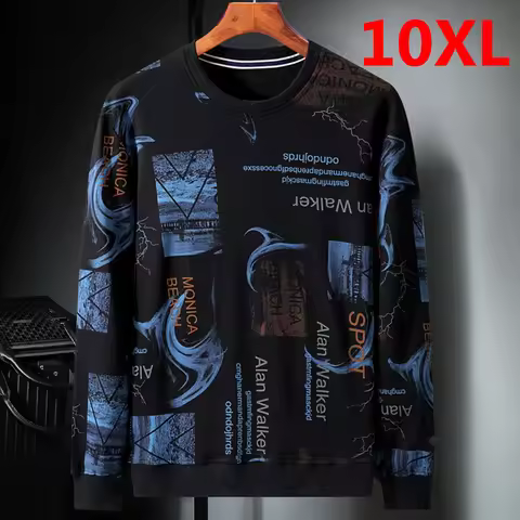 9XL 10XL Sweatshirt Men Big Size Clothes 2020 Autumn Fashion Harajuku Pullover Sweatshirts Oversize 