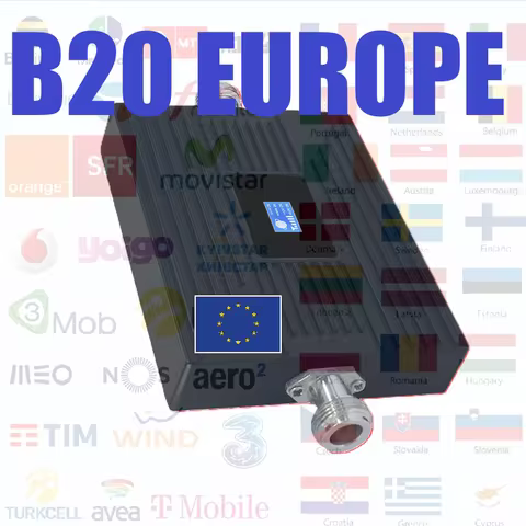 Europe B20 B8 B3 800 900 1800 Cellular Signal Amplifier Dual-Band Repeater Signal Booster Expander E