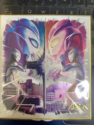 超人色紙 Art 1 Ultraman Skihiski 1 鹹蛋超人 色紙 迪迦 Tiga 邪惡 Tiga Dark Tiga 光之巨人