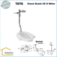 CLOSET JONGKOK FLUSH TOTO CE 9 / KLOSET TOTO CE9 COMPLETE SET GH54641Y