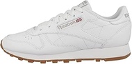 LUX60 Men's Classic Leather Sneakers, Footwear White/Pure Grey/Reebok Rubber Gum (GY0956), 6 US