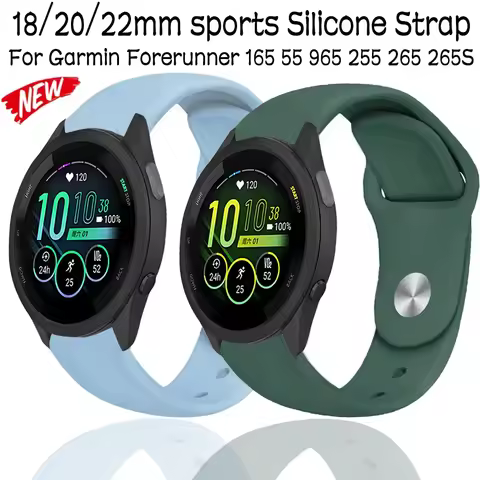 18/20/22mm Sports Silicone Strap for Gramin Venu 3 3S Active 5 Vivoactive 5 Bracelet Garmin Forerunn