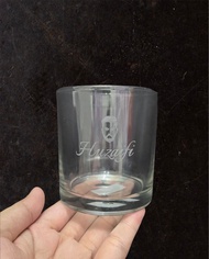 PERSONALIZED - Glass Cup + Free Engrave Name (Cawan Kaca + Laser Nama)