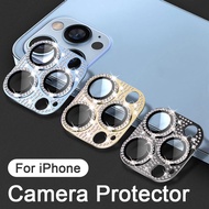 Diamond Camera Lens Protector For iPhone 13 12 11 Pro Max Camera Metal Ring Glass For iPhone 11 12 Pro 13 Mini 13Pro Lens Cover