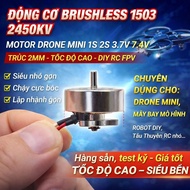 BRUSHLESS MOTOR 1503 2450KV – MOTOR DRONE MINI 1S 2S 3.7V 7.4V – 2MM SHAFT – HIGH SPEED – DIY RC FPV