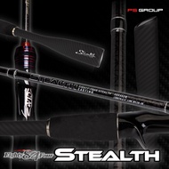 EightyFour Stealth คันตีเหยื่อปลอม2 ท่อน ยาว 6 ฟุต 6 นิ้ว สำหรับเบสและสปิน ด้ามจับ EVA ลายคาร์บอน ไก