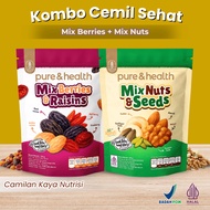 [Healthy Snack Combo] Mix Berries 125 gr + Mix Nuts 125 gr - PURE & Health Combo Healthy Snacks Non 