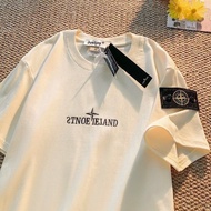 【VESURE】baju stone island 100% cotton Cetakan kompas t shirt T-shirt leher bulat lelaki cotton t shi