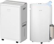 MD18GQBE0 30公升/日 UVnano™ 變頻式離子殺菌智能抽濕機 + DC-22VS 22公升/日 二合一空氣淨化變頻抽濕機 (白色)