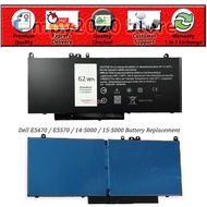 Dell Latitude E5470 E5570 62Wh 6MT4T Laptop Battery Replacement Puchong Ready Stock