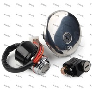 For Suzuki GN125 1982-2001 Motorbike Ignition Switch Lock Fuel Gas Cap Key Set
