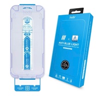 Hoda Anti Blue Light Tempered Glass with Frame Support for IPhone 17 Pro Max / 16 Pro / 15/ 14