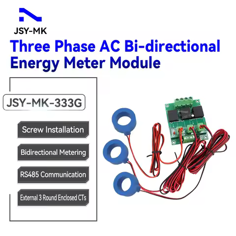 JSY-MK-333G 80A Bi-directional AC Three Phase Power Energy Meter Module