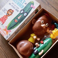 1950年代 馬鈴薯先生與黃瓜先生 古董級蛋頭先生 盒裝完整