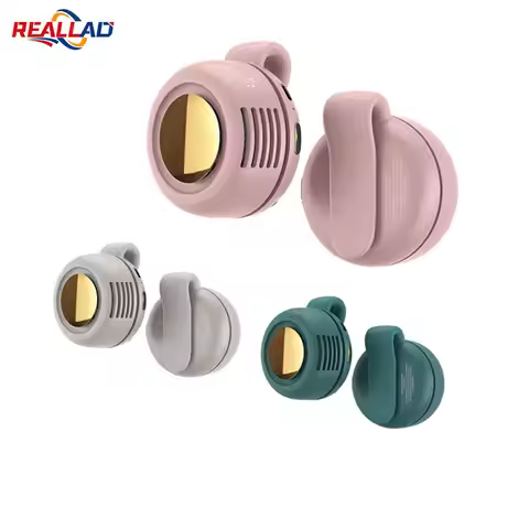 New Portable Silent Mini Bladeless Electric Fan Small fan Clip on Shirt Waist Mini Bladeless Fan Adj