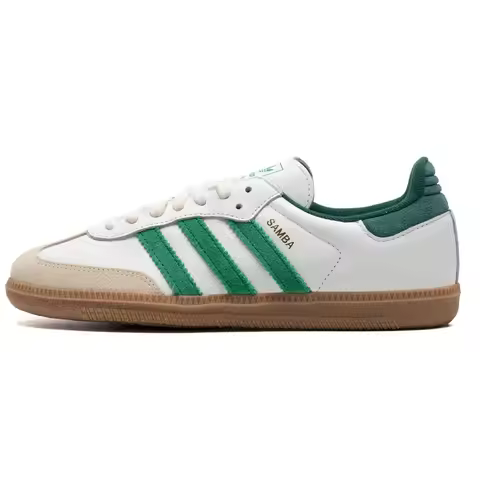 2026 adidas Originals JI3201 Samba Low Top Skate Shoes White Red Classic Casual Sneakers