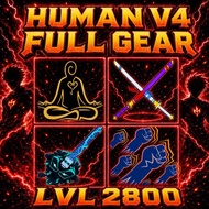 [Promo] Human V4 Full Gear Blox Fruit Account Pc Game