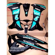 COVERSET DAN STICKER SRL LAGENDA 110, 110Z, 110ZR PETRONAS MATT BLACK