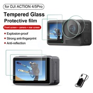 Tempered Glass Protector for DJI Osmo Action 5 Pro Action 4 Action 3 (Screen + Lens) Accessories