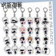 Anime Peripheral Spell Return Acrylic Keychain Pendant Gojo Satoru Cartoon Keychain Gojo Satoru