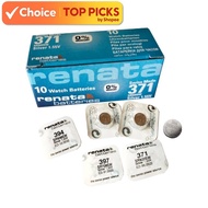 10Pcs/box Renata Watch Silver Oxide Battery 1.55V - SR920SW 371 | SR936SW 394 | SR626SW 377 Watch Ba