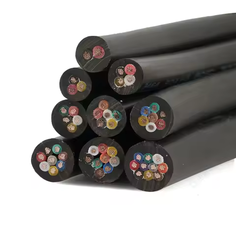 PVC Sheathed Cable 2 3 4 5 6 7 8 9 10 Core Cable MultiColor Electronic Audio Wire For Speaker Audio 