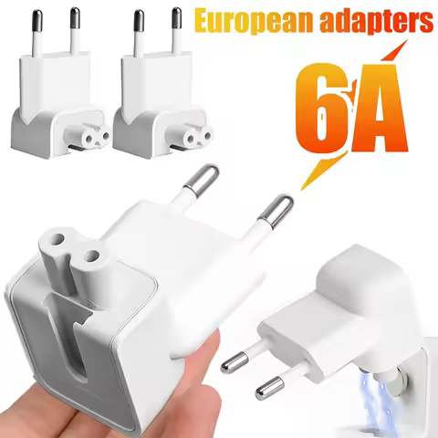 5/1Pack EU AC Power Wall Plug Duck Head For Apple MacBook iPad Pro Air Adapter Charger Fast Charging