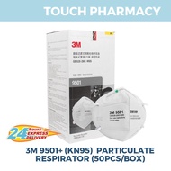 3M KN95 9501+ Particulate Respirator Face Mask (50pcs) Topeng Muka KN95