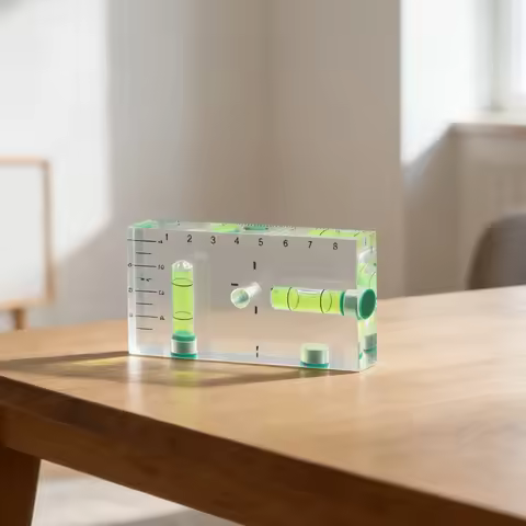 Magnetic Pocket Bubble Level 90 Degree and 180 Degree Measurement Tool with Clear Green Bubble for P